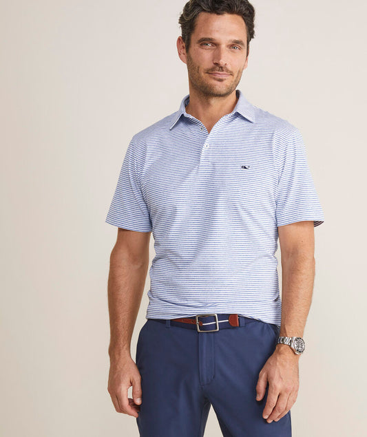 Stripe Sankaty Performance Polo