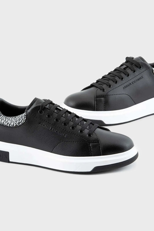 Black Leather Sneakers